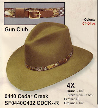 Cedar Creek Hat